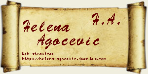 Helena Agočević vizit kartica